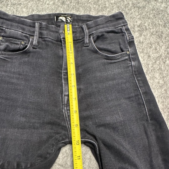 Mother High Waisted Looker Ankle Encounters at Night Slim Black Jeans - Size 25 - Picture 15 of 16